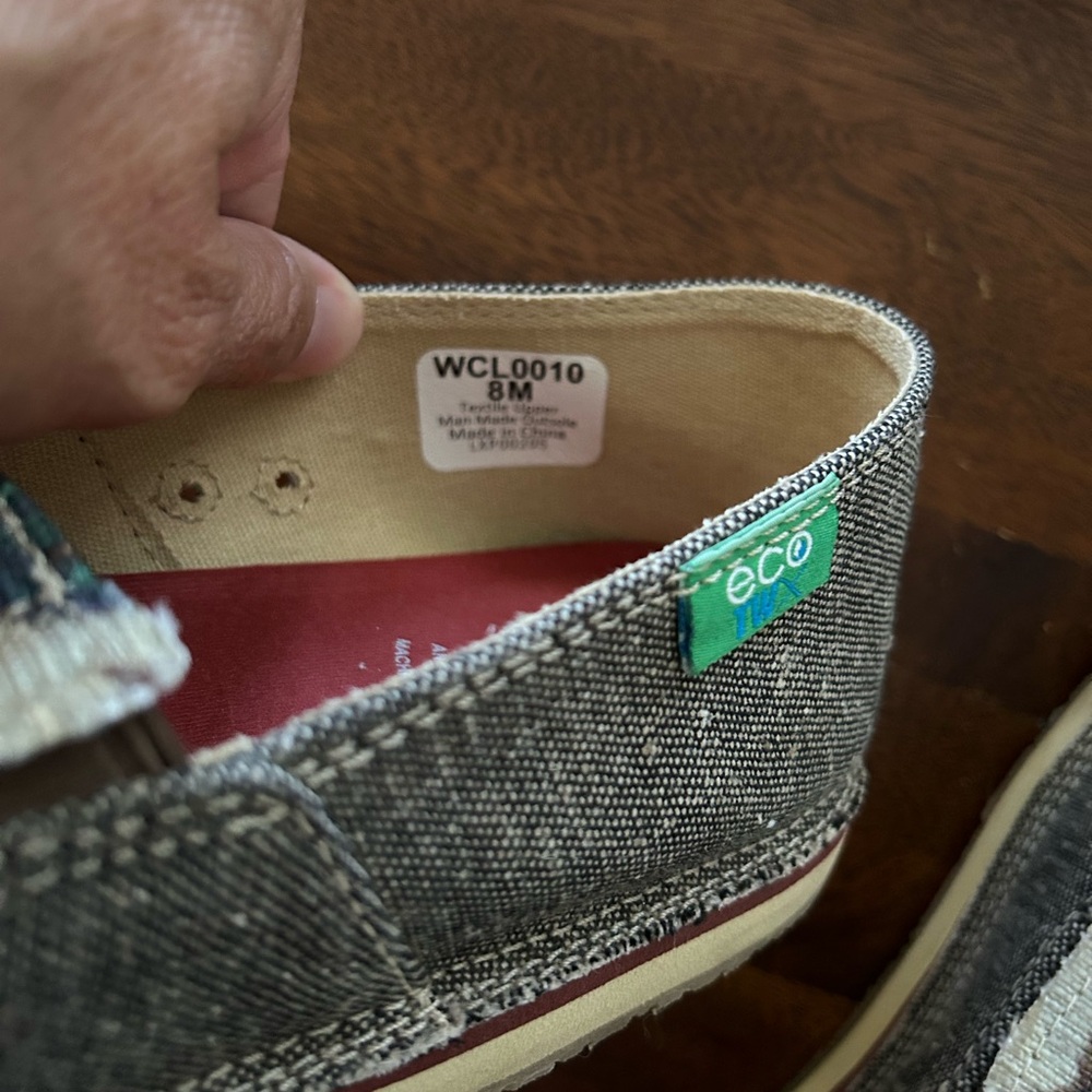 Twisted X,  cactus print slip-on driving loafers - Picture 4 of 5